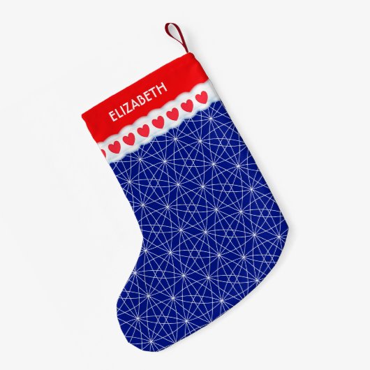 Beautiful Geometric Shape Pattern Kleine Kerstsok (Achterkant (Hangend))