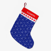 Beautiful Geometric Shape Pattern Kleine Kerstsok (Voorkant (Hangend))