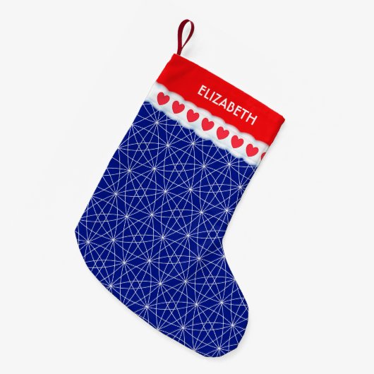 Beautiful Geometric Shape Pattern Kleine Kerstsok (Voorkant (Hangend))