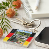 Beautiful German village Monschau in summer travel Sleutelhanger (Voorkant Rechts)
