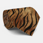 Beautiful Gift  For Boyfriend Tiger Print Stropdas (Opgerold)