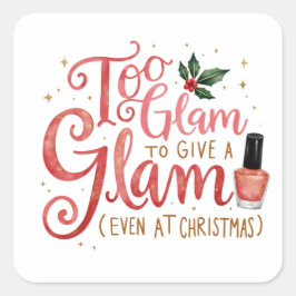 Beautiful Gift for those glam relatives Vierkante Sticker