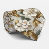 Beautiful Gifts For Guys Gardenias Flower Stropdas (Opgerold)