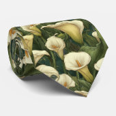 Beautiful Gifts For Husband Calla Lilies Flower Stropdas (Opgerold)