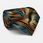 Beautiful Gifts For Men Tiger Skin Stropdas (Opgerold)