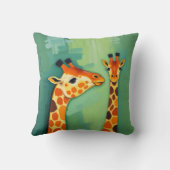 Beautiful Giraffe Throw Pillow Kussen (Achterkant)