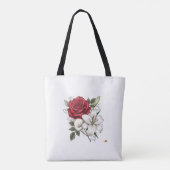 Beautiful Girl Rose Tote Bag (Achterkant)