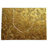Beautiful Golden pattern Large Gift Bag Groot Cadeauzakje (Voorkant)