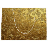 Beautiful Golden pattern Large Gift Bag Groot Cadeauzakje (Achterkant)