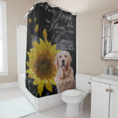 Beautiful Golden Retriever flower Douchegordijn (In situ)