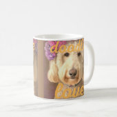 Beautiful Goldendoodle love  Koffiemok (Voorkant rechts)