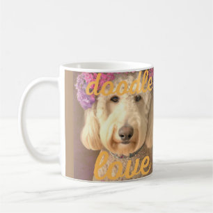 Beautiful Goldendoodle love Koffiemok