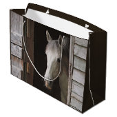 Beautiful Gray Mare Horse Groot Cadeauzakje (Achterkant Gekanteld)