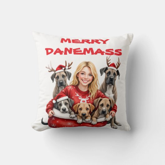 BEAUTIFUL GREAT DANE CUSHION KUSSEN (Voorkant)