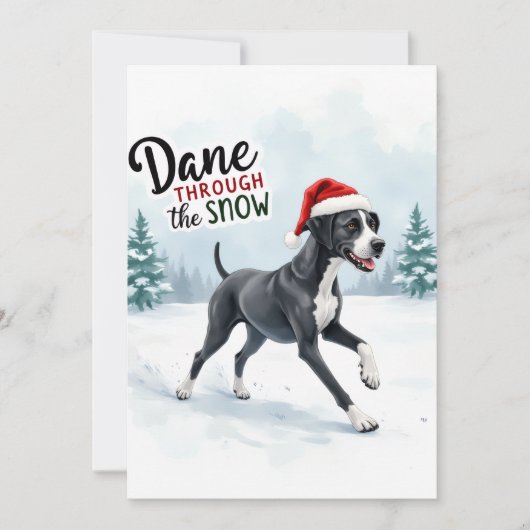 Beautiful Great Dane greeting card (Voorkant)