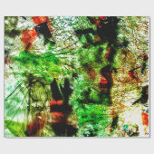 Beautiful green abstract wrapping paper,Textured Cadeaupapier (Vlak)