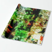 Beautiful green abstract wrapping paper,Textured Cadeaupapier (Uitgerold)