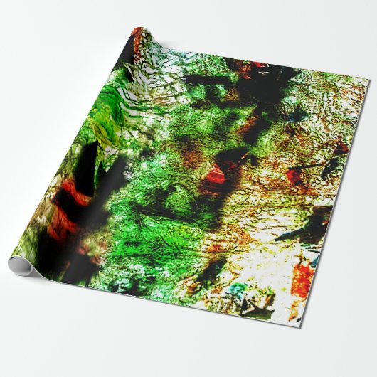Beautiful green abstract wrapping paper,Textured  Cadeaupapier (Uitgerold)