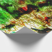 Beautiful green abstract wrapping paper,Textured  Cadeaupapier (Hoek)