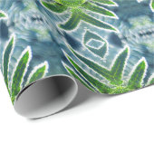 Beautiful, Green and Blue Fern Mandala Cadeaupapier (Rol Hoek)