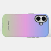 Beautiful Green Pink Blue Ombre Personalized Case-Mate iPhone Case (Achterkant (horizontaal))