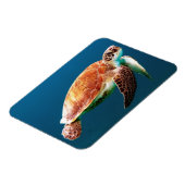 Beautiful Green Sea Turtle Magneet (Linkerzijde)