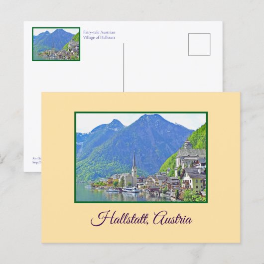 Beautiful Hallstatt, Austria Briefkaart (Voorkant / Achterkant)