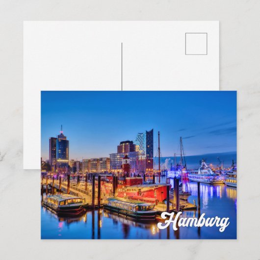 Beautiful Hamburg, Germany Briefkaart (Voorkant / Achterkant)