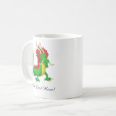 Beautiful Hand Drawn Chinese Dragon Koffiemok (Voorkant links)
