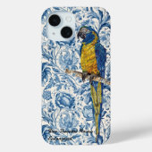 Beautiful Hand-Painted Endangered Macaw Case-Mate iPhone Case (Achterkant)