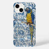 Beautiful Hand-Painted Endangered Macaw Case-Mate iPhone Case (Achterkant)