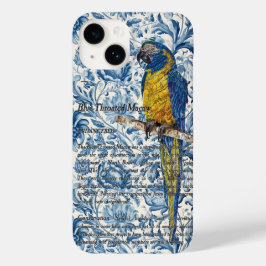 Beautiful Hand-Painted Endangered Macaw Case-Mate iPhone 14 Hoesje
