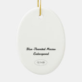 Beautiful Hand-Painted Endangered Macaw Keramisch Ornament (Achterkant)