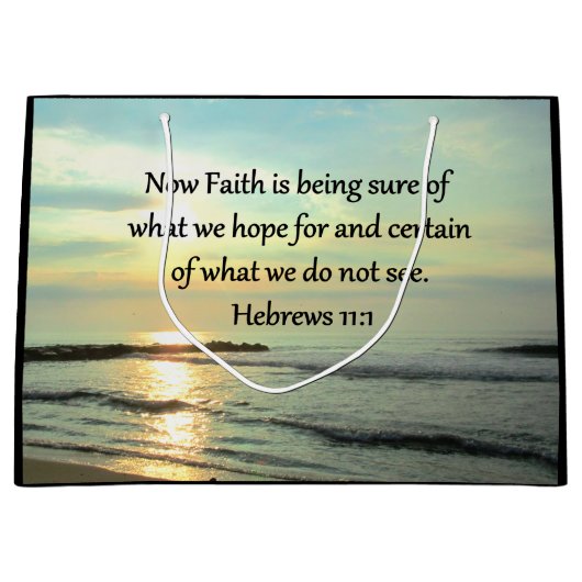 BEAUTIFUL HEBREWS 11:1 SUNRISE GROOT CADEAUZAKJE (Voorkant)