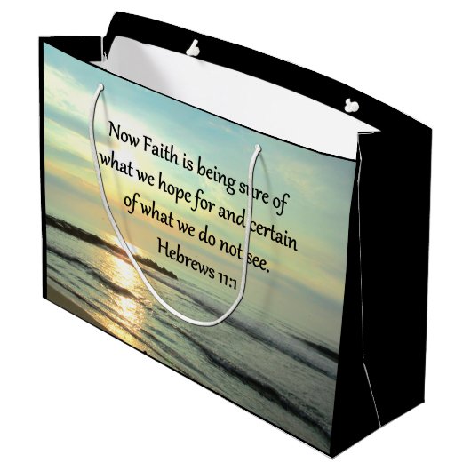 BEAUTIFUL HEBREWS 11:1 SUNRISE GROOT CADEAUZAKJE (Achterkant Gekanteld)