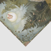 Beautiful Hedgehog in the Forest Moonlight Tissuepapier (Detail)