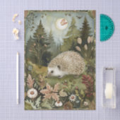 Beautiful Hedgehog in the Forest Moonlight Tissuepapier (Craft)