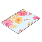 Beautiful Hibiscus | Tropical Flower Watercolor Notitieboek (Linkerzijde)