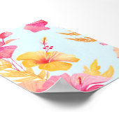 Beautiful Hibiscus | Tropical Flower Watercolor Poster (Hoek)