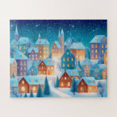 Beautiful holiday christmas housses legpuzzel (Horizontaal)