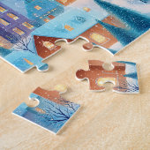 Beautiful holiday christmas housses legpuzzel (Zijkant)
