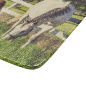 Beautiful Horse and Foal Farmhouse Snijplank (Hoek)