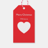 Beautiful Horse Christmas Gift Tag Cadeaulabel (Achterkant)