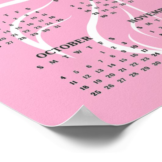 Beautiful Horse Design 2026 Wall Calendar Poster (Hoek)