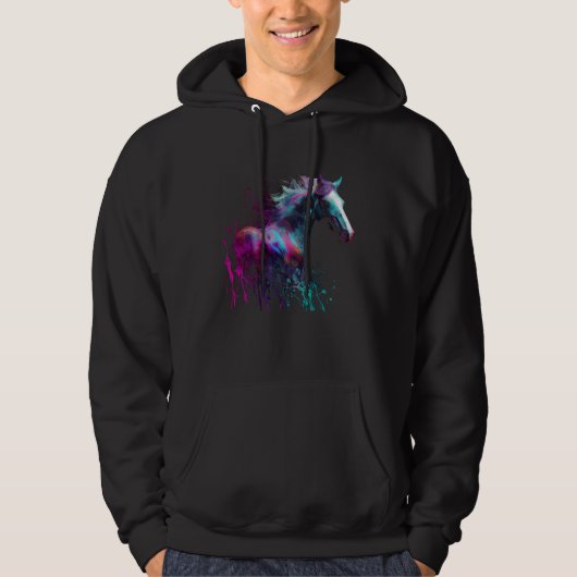 Beautiful Horse  Splash Equestrian Horse Trainer 2 Hoodie (Voorkant)