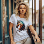 Beautiful Horse with Feathers T-shirt