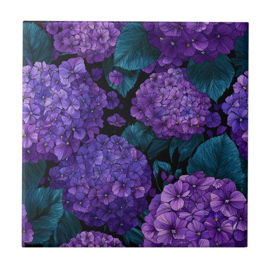 Beautiful Hydrangeas  Tiles  For Rustic Kitchen Tegeltje (Voorkant)