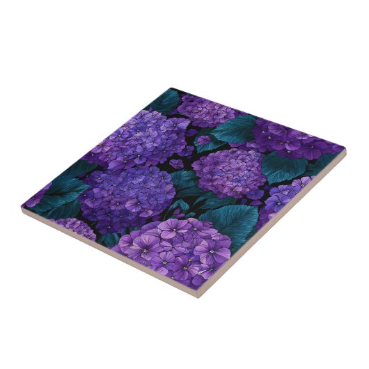 Beautiful Hydrangeas  Tiles  For Rustic Kitchen Tegeltje (Zijkant)