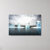 Beautiful Icebergs in Greenland Canvas Afdruk (Voorkant)