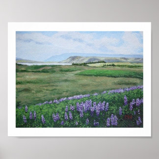 Beautiful Icelandic landscape by Pola.B.Alex Art Poster